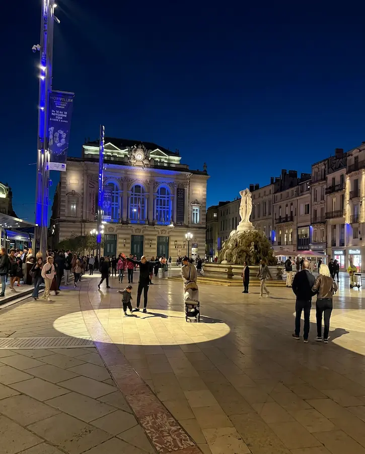 Place de la comédie à Montpellier