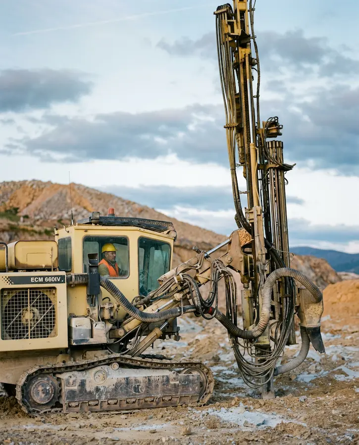 engin de chantier géotechnique